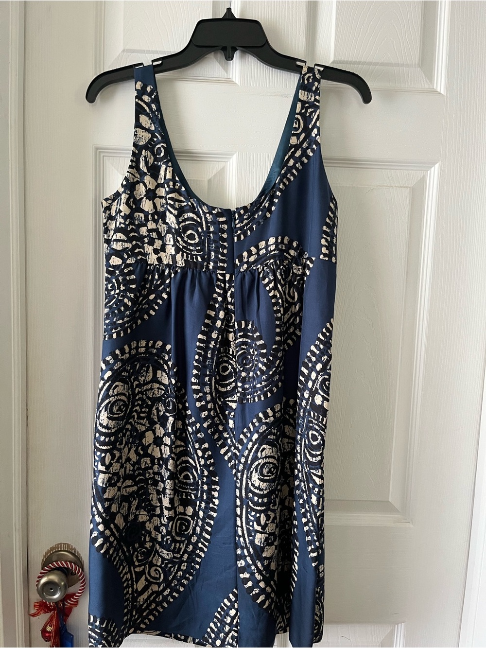 Michael Kors Navy and Cream Printed Sleeveless Sundress